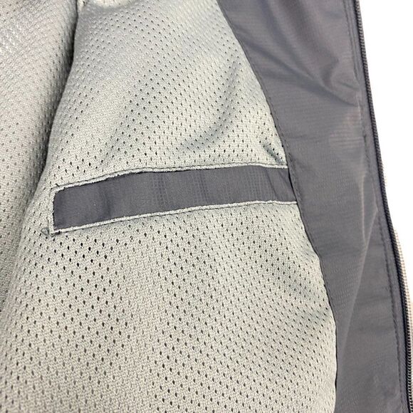 PGA TOUR Men's Red Grey Colorblock Hooded Full Zip Windbreaker Golf Jacket US S - Picture 8 of 11